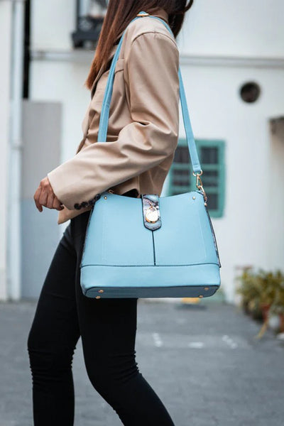 MKF Collection Snake Vegan Leather Shoulder Bag