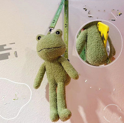 Cute Frog Plush Toys Stuffed Animals Doll Crossbody