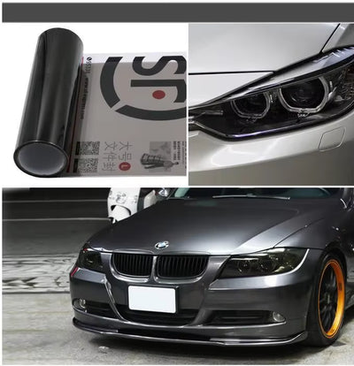 Gloss Transparent Light Black Smoke PVC Film Tint 30 X60Cm Auto Car Light Headlight Taillight Tint Vinyl Film Sticker Wrap Cover